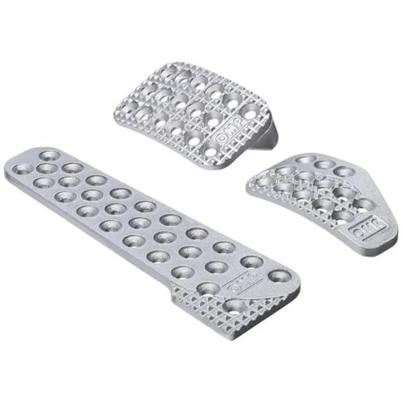 Conjunto De Pedais De Corrida Omp Oa/1010 Silver