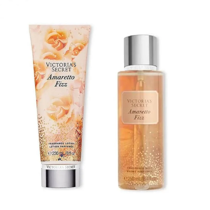 Victoria Secret Amaretto Fizz Loção e Fragrancia Conjunto