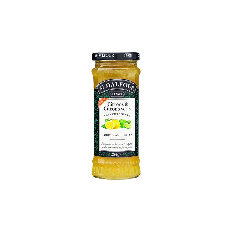 Geleia St Dalfour Citrons & Citrons Vert 284g - St Dalfour