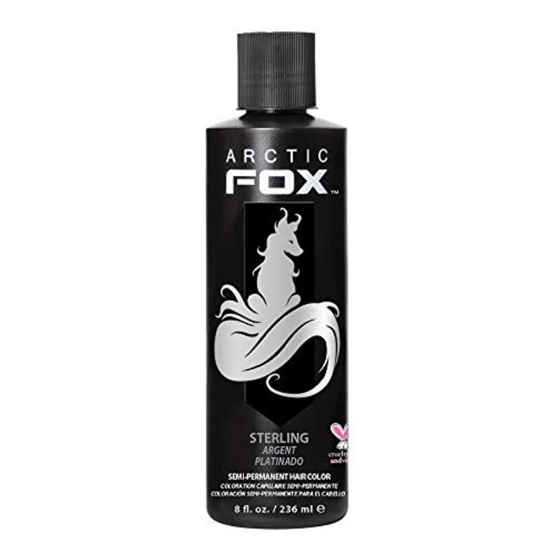 Arctic fox Vegan e Cruelty-Free Semi-Permanent Hair Color Dye (8 Fl Oz, sterling)