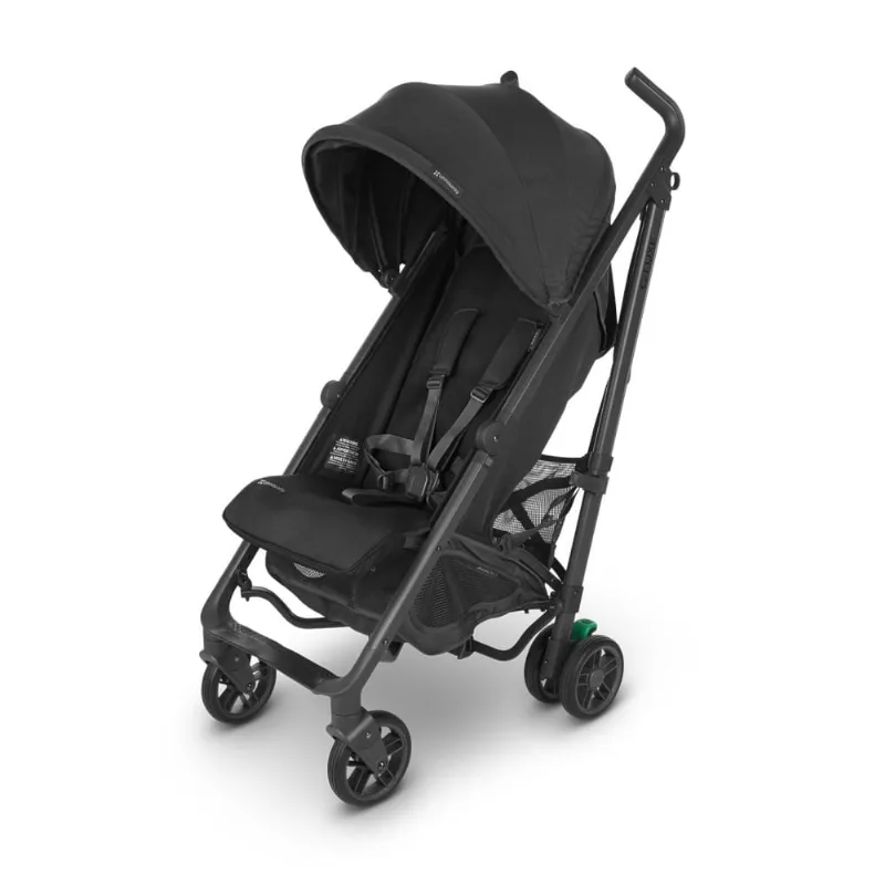 Carrinho de Bebê com Reclinação com Uma Mão, Apoio de Pernas Ajustável e Guarda-Sol Extensível, UPPAbaby G-Luxe, Preto 110v