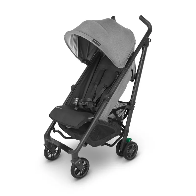 Carrinho de Bebê Leve e Reclinável com Cesta de Armazenamento, Assento Espaçoso e Porta-Copos, UPPAbaby G-Luxe, Cinza e Preto 110v