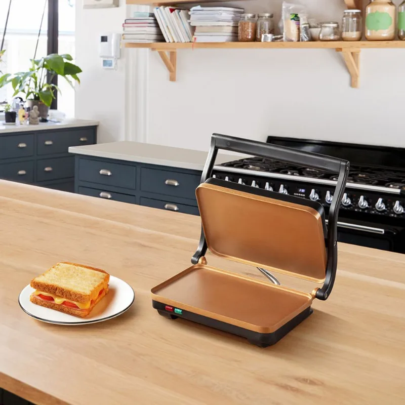 Grill Elétrica Antiaderente Panini 1000W 127v Holstein