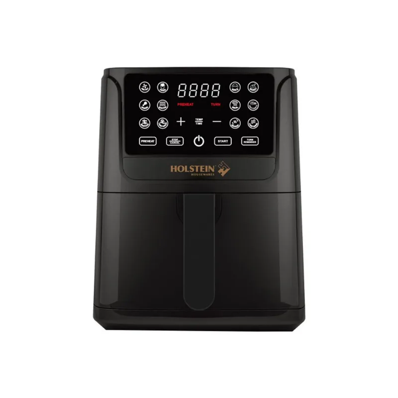 Fritadeira Elétrica Digital Air Fryer 1400W 4,5l 220v Preta Holstein