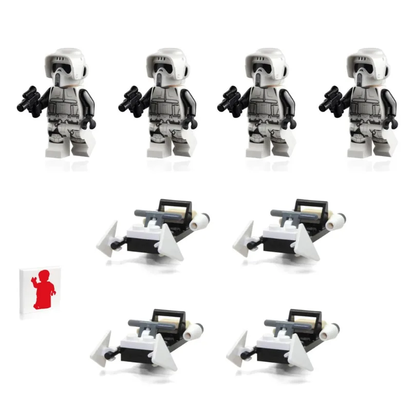 Pacote de 4 minifiguras lego Star Wars The Mandalorian