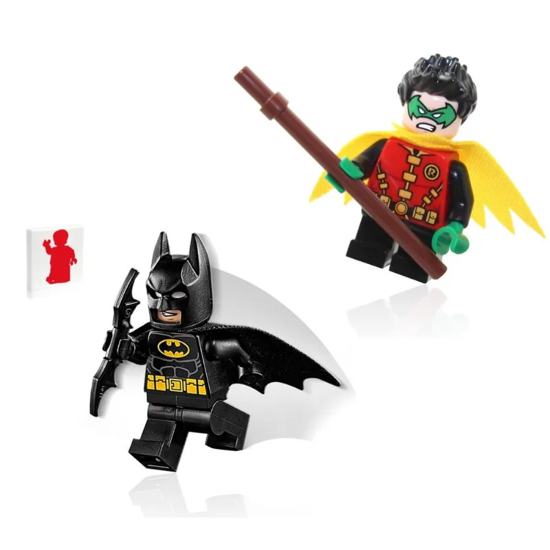 Combinação de minifiguras lego Super Heroes dc Batman e Robin