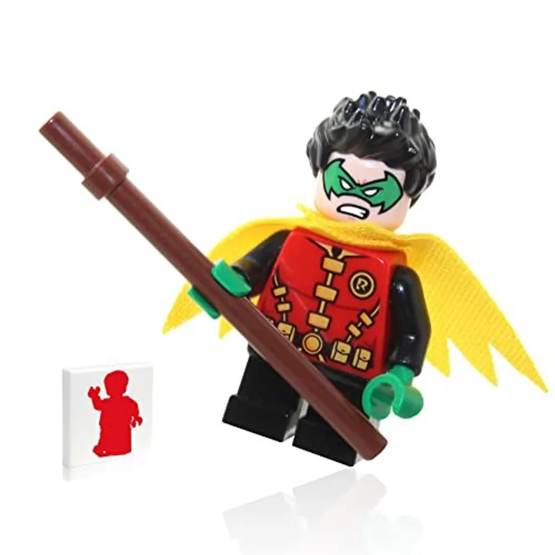 Minifigura lego Super Heroes dc Batman - Robin (Máscara Verde)