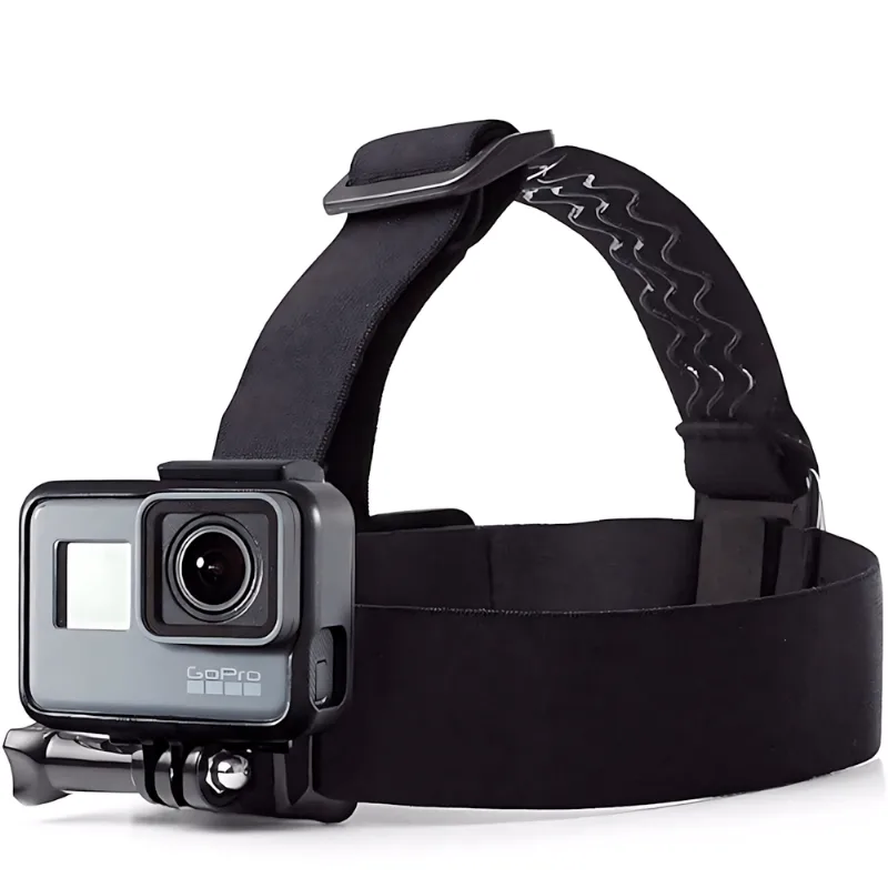Suporte De Cabeça Head Strap Para Câmeras De Ação – Ajustável, Leve E Resistente, Compatível Com Diversos Modelos