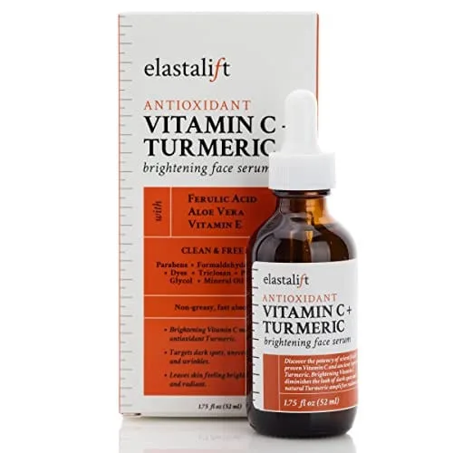 Elastalift Concentrado Vitamina C + Óleo de Cúrcuma Anti Envelhecimento Facial Serum Skin Care Booster - Promover Claro e Iluminar o Tom da Pele - Hid - Não Disponível