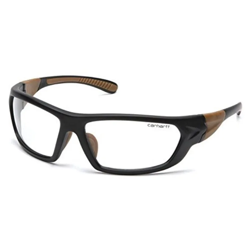 Carhartt CHB210DCC Carbondale safety Glasses, armação preta/bronzeada, lente transparente