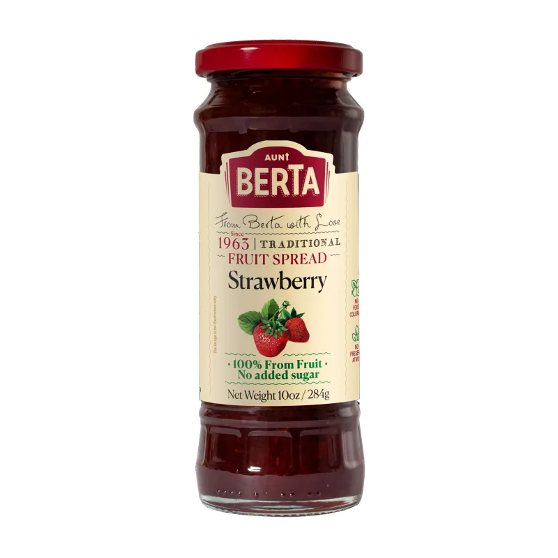Geleia Israelense Strawberry Aunt Berta 284g - Aunt Berta