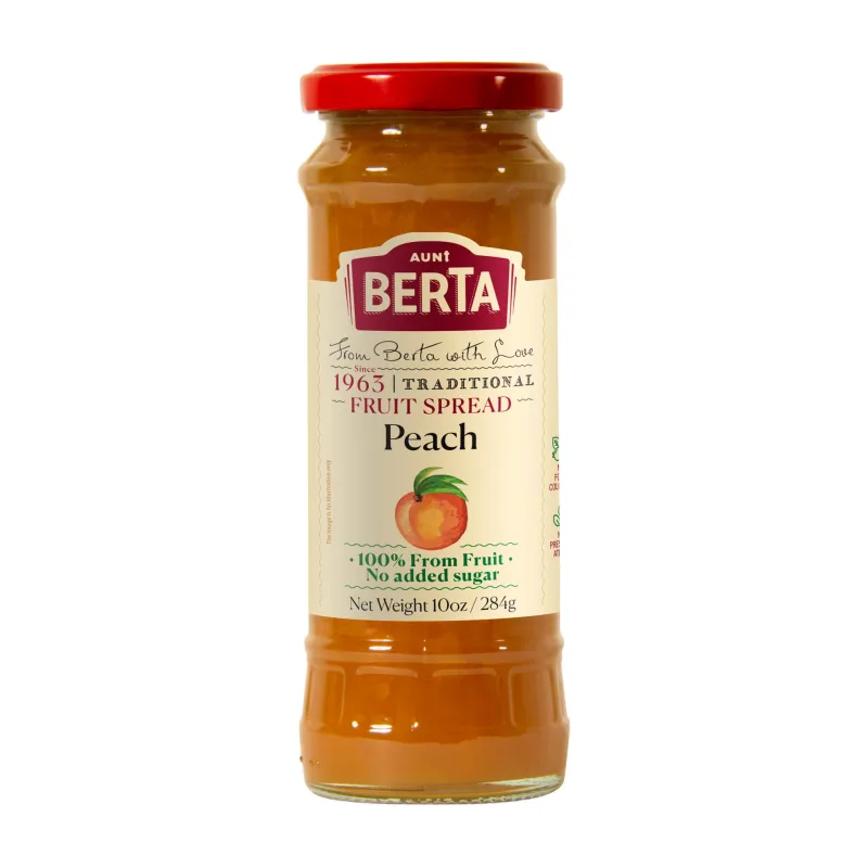 Geleia Israelense Peach Aunt Berta 284g - Aunt Berta