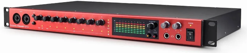 Interface Focusrite Clarett Plus + 8pre 10 Saídas