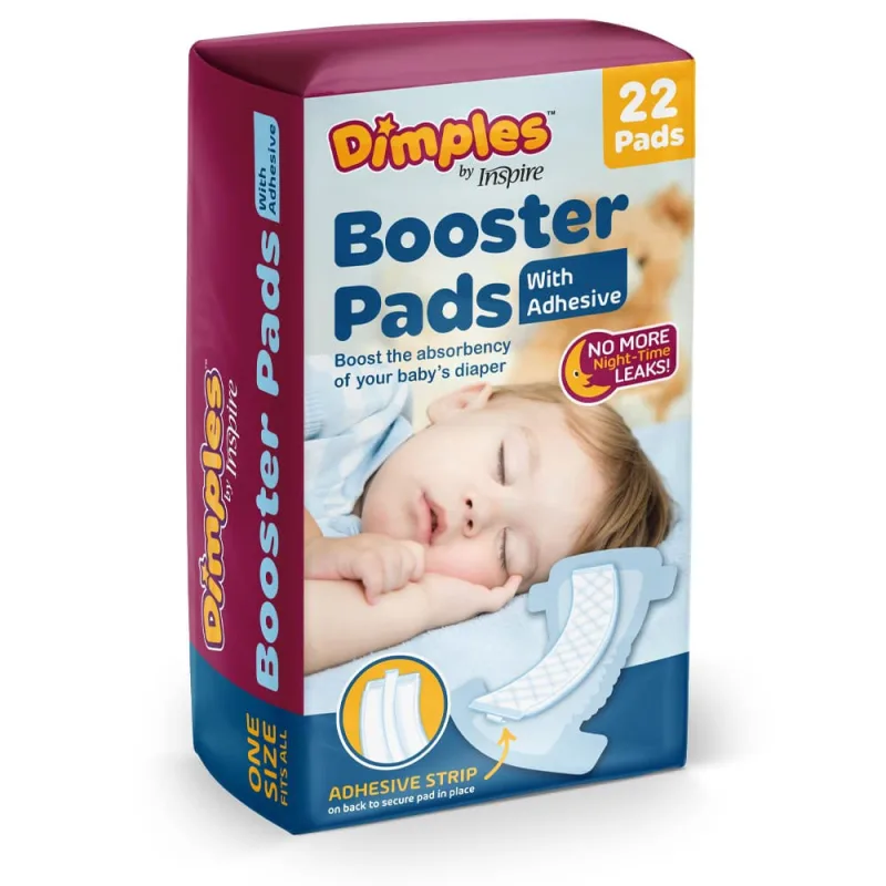 Inspire Dimples Booster Pads, Dobrador de Fraldas de Bebê com Adh - Não Disponível
