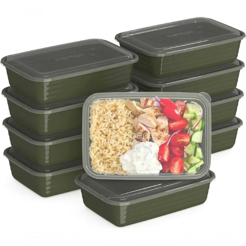 Bentgo Recipientes Com 1 Compartimento Verde Caqui
