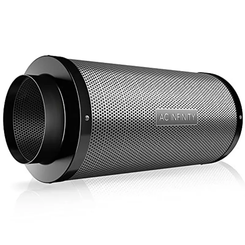 Ac Infinity Air Carbon Filter 6 com Premium Australian Virgin Charcoal, para ventilador de dutos em linha, controle de odores, hidroponia, salas de cultivo