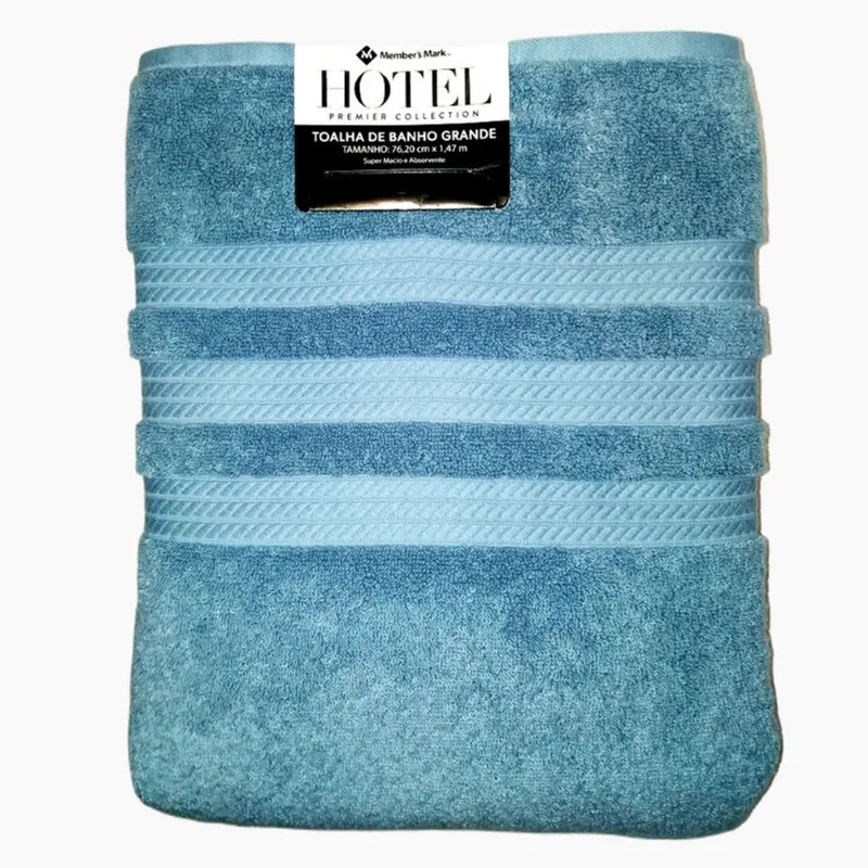 Toalha de Banho Spa Azul Premier Collection Member's Mark 70x1,47m 1 Unidade