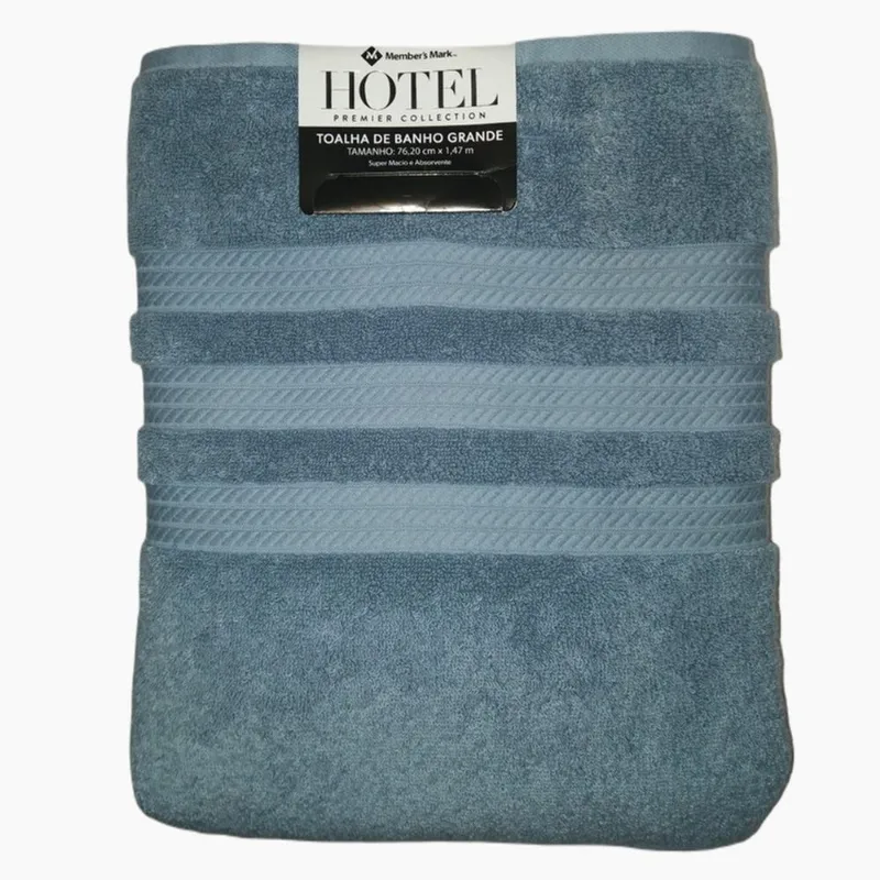 Toalha de Banho Spa Azul Premier Collection Member's Mark 70x1,47cm 1 Unidade