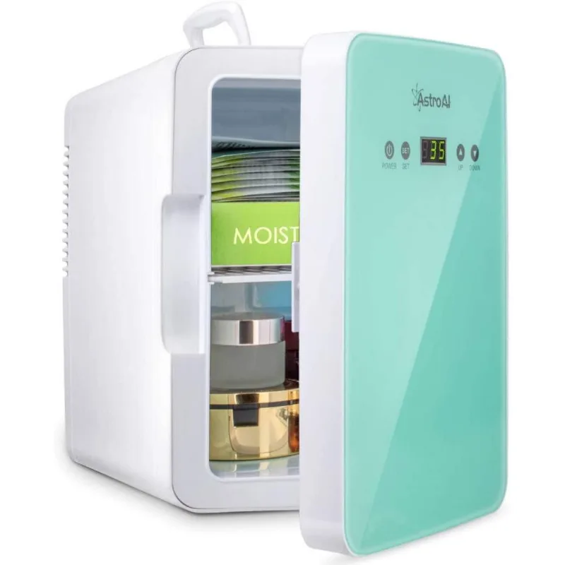 Mini Geladeira Auttomotiva AstroAI, Portátil AC/DC 12V, 6L, Verde Claro