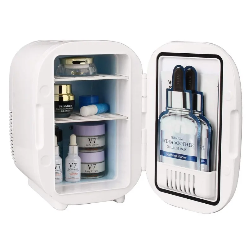 Mini Geladeira Automotiva Relavel, Portátil - AC/DC, 6 Litros/8 Latas, Branco 110V