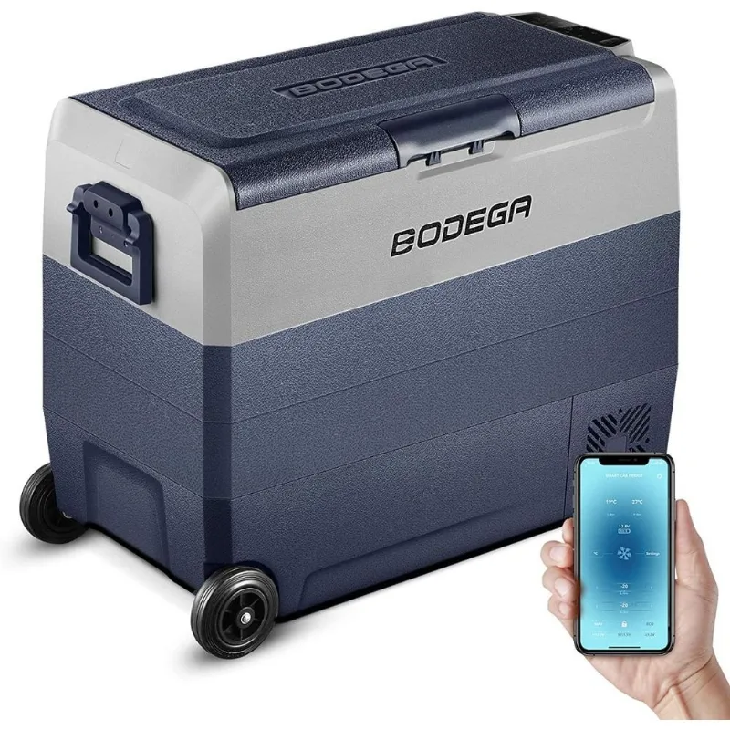 BODEGA Mini Geladeira Automotiva Portátil DC 1224V AC 110220V 60L c Controle por Aplicativo