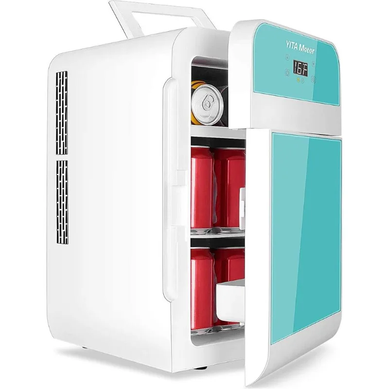YITAMOTOR Mini GeladeiraCooler Elétrico Portátil 20L 12V110V c Função Aquecer turquesa