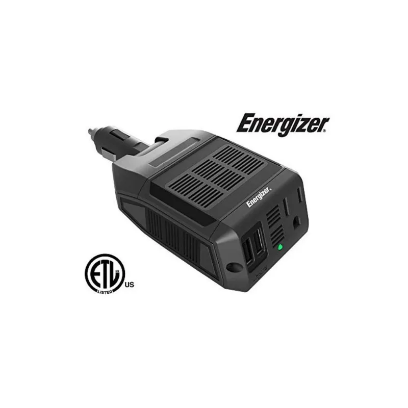 Inversor de Potência Energizer Compacto 12V DC para CA 110V 100W Cabeça Rotativa