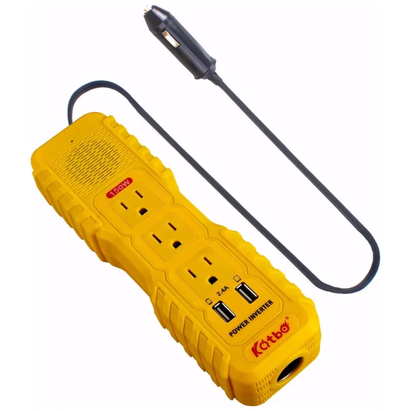 Inversor De Potência Dc 12v Para Ac 110v Porta Ac 110v E Usb 4.2a Alta Velocidade Katbo