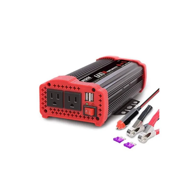 Inversor de Potência NDDI 600W Car Power 12V Para 110V AC 2 Portas de Carregamento USB