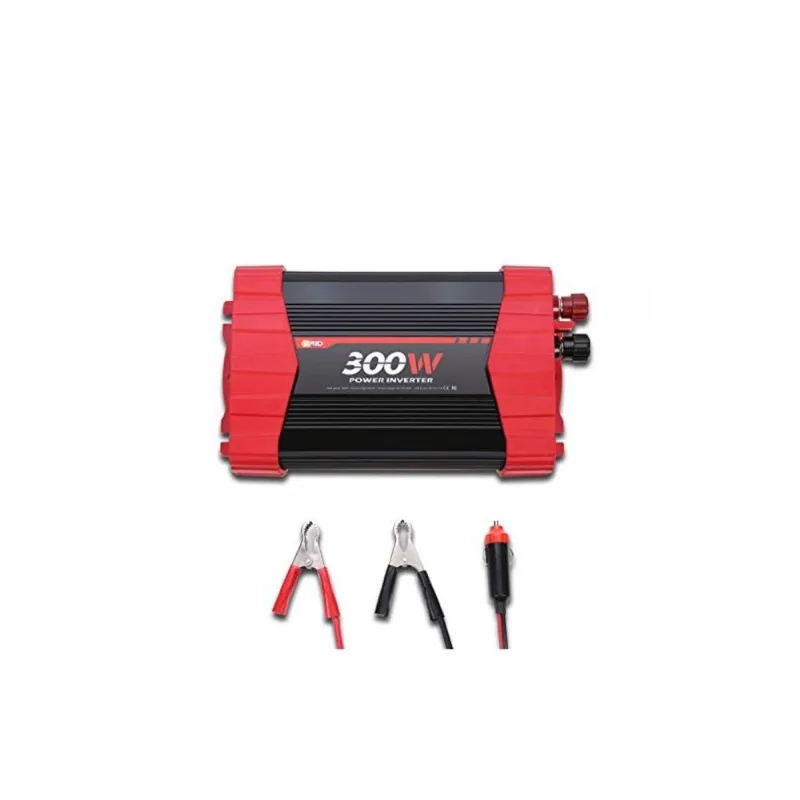 Inversor de Potência BYGD 300W DC 12V para 110V AC Tomada Dupla 4 Portas USB