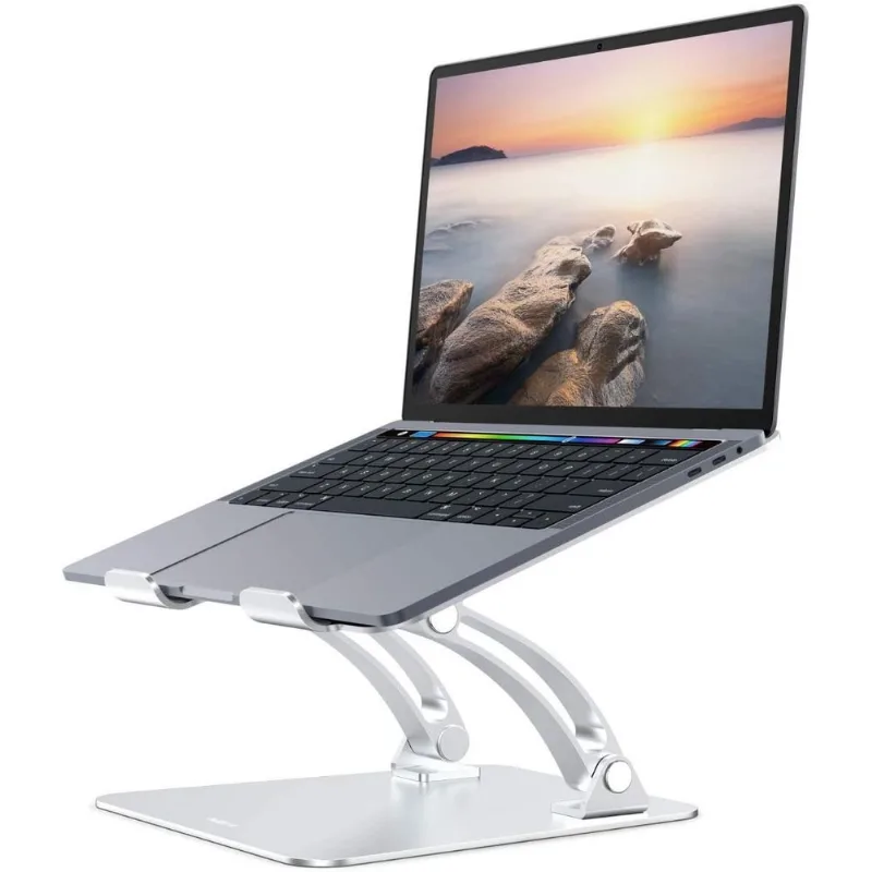 Suporte Ergonômico Laptop Nulaxy Ajustável Até 20kg 2844Cm Prata