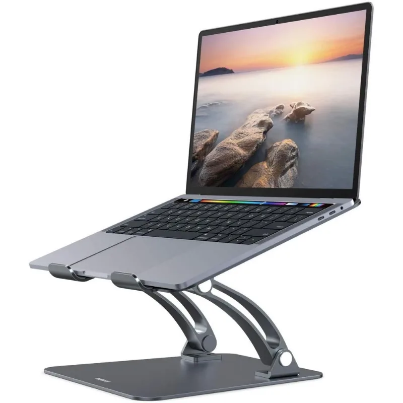 Suporte Ergonômico Laptop Nulaxy Ajustável Até 20kg 2844Cm Cinza