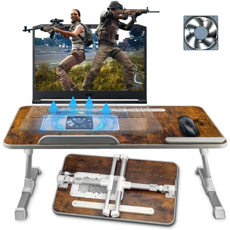 Betidom Mesa para Laptop Ajustável Apoio pCama c Refrigeração de CPU