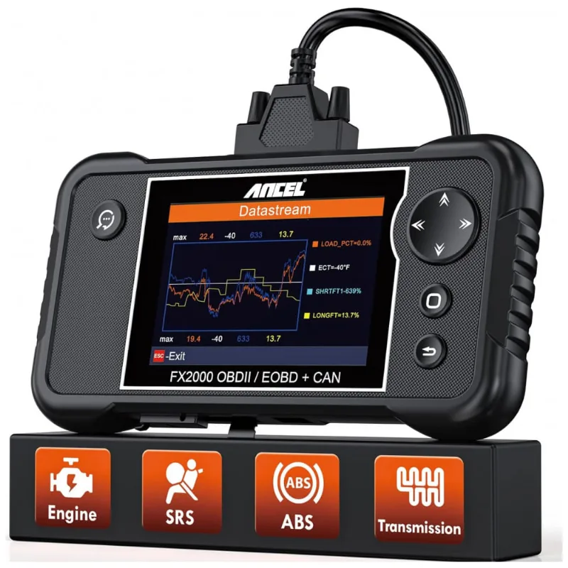 Scanner Automotivo Ancel Fx2000 Obd2 Multi Idiomas Incluso Português Tela Colorida