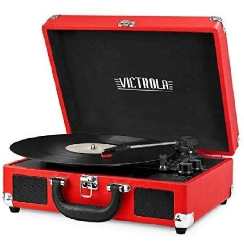 Victrola Vintage TocaDiscos Gravador 3 Velocidades Bluetooth com Altofalantes Embutidos