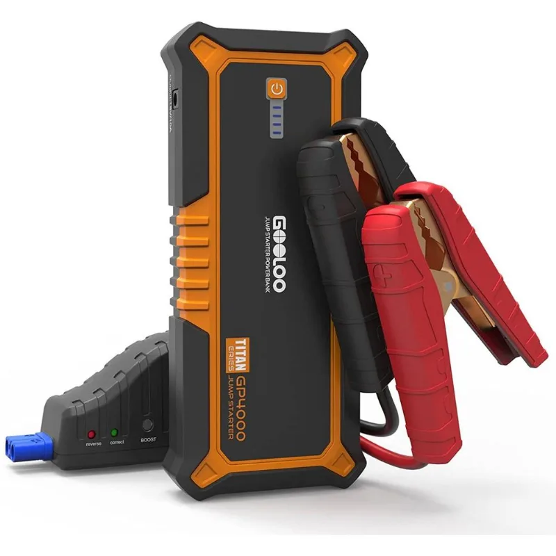 GOOLOO Bateria Auxiliar de Partida Automotiva 4000A12V com USB