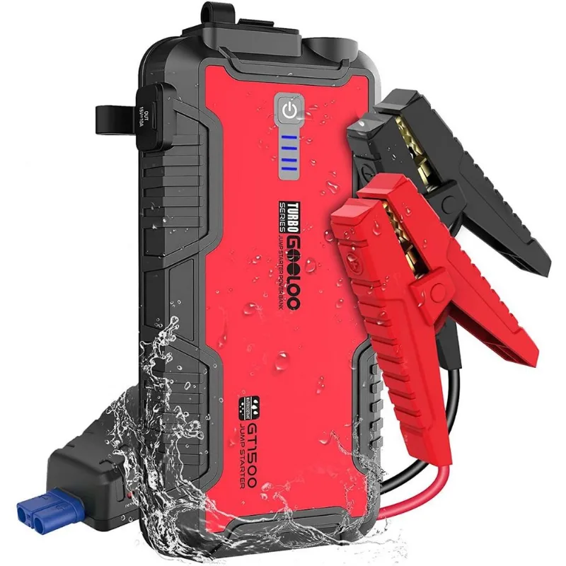 GOOLOO Bateria Auxiliar de Partida Automotiva 1500A 12V com USB