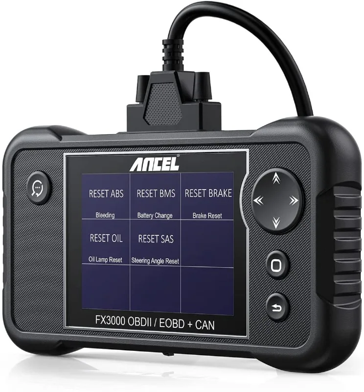 Scanner Automotivo FX3000 OBD2 Transmissão SRS ABS Atualização Via Wifi Idioma Português