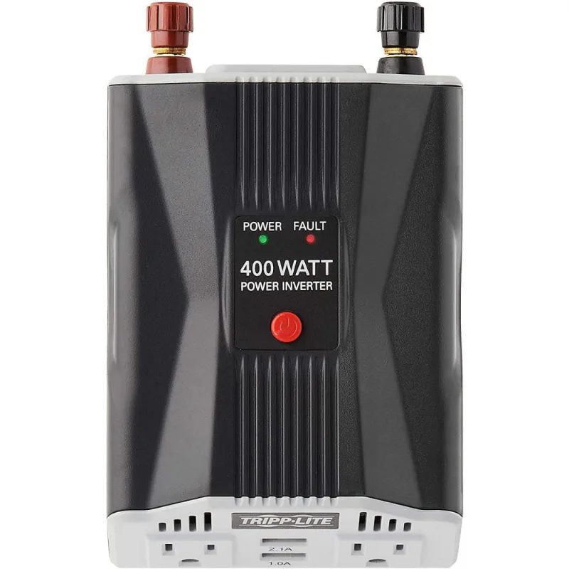 Tripp Lite Inversor de Potência Automotivo 400W c 2 tomadas e 2 portas de carregamento USB