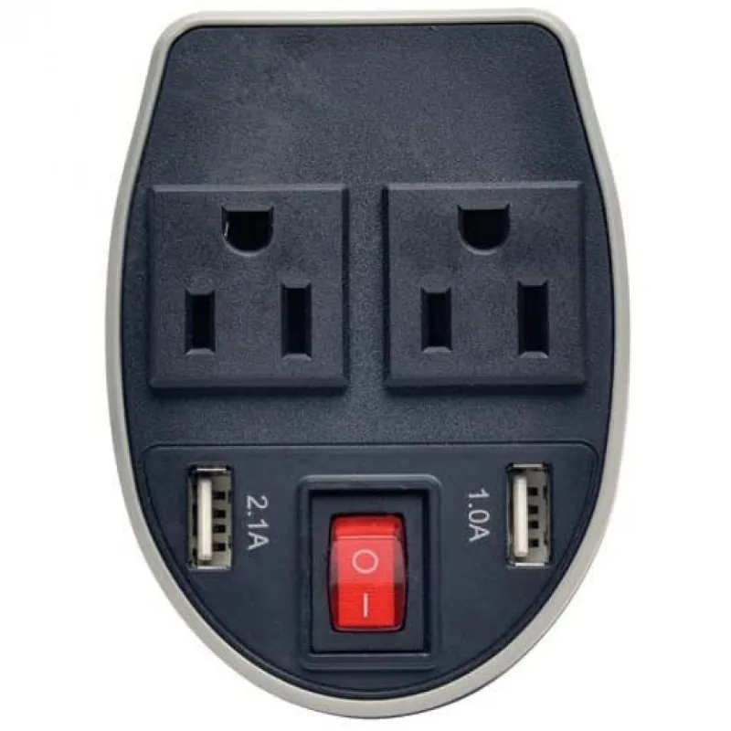 Tripp Lite PV200CUSB Inversor de Potência Automotivo 200W c 2 tomadas e 2 Portas USB
