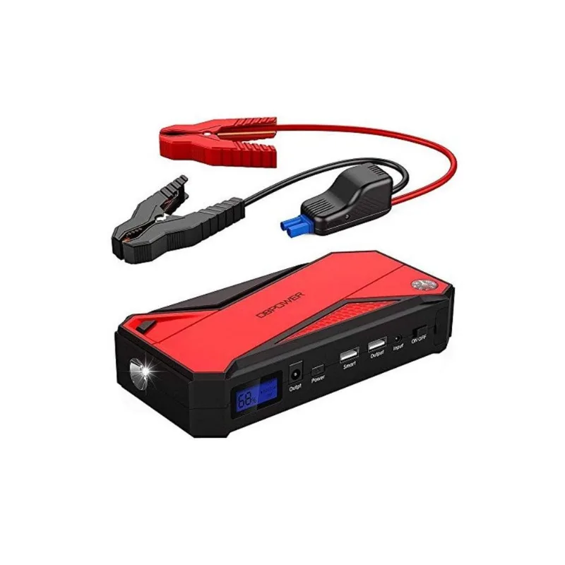 Bateria de Carro Auxiliar 600A pico 18000mAh (até 6.5L gás / 5.2L motor diesel) Bússola Tela de LCD