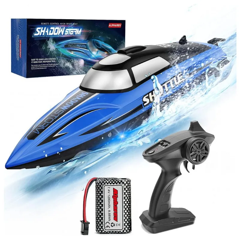 Alpharev R208 Lancha De Controle Remoto P, Adultos Até 32 Km, H, Recarregável, Verde