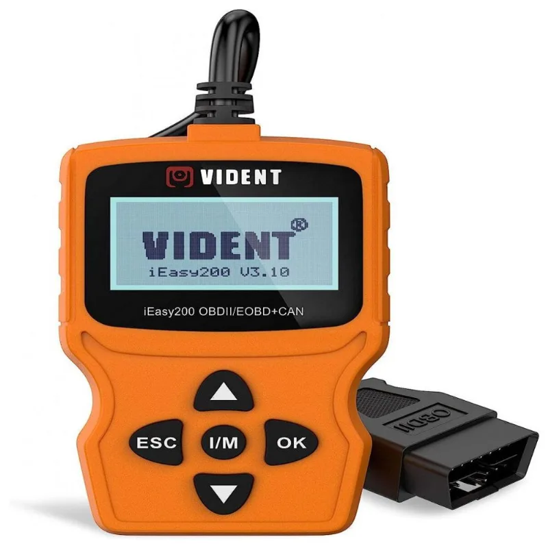 Vident Ieasy200 Scanner Automotivo Profissional Com Diagnóstico Obdii, Eobd,12v, Laranja