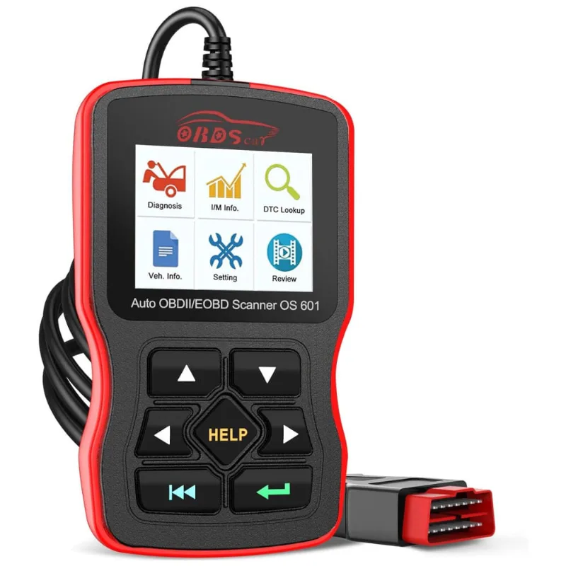 Scanner Automotivo Profissional Com Diagnostico Obd2, Eobd, 12v, Obdscar Os601, Vermelho