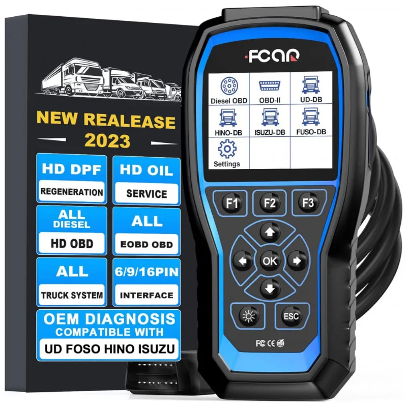 Scanner Automotivo F506 Pro Aprimorado Com Varredura De Sistema Obd2, 12v, Nexas F506pro, Azul