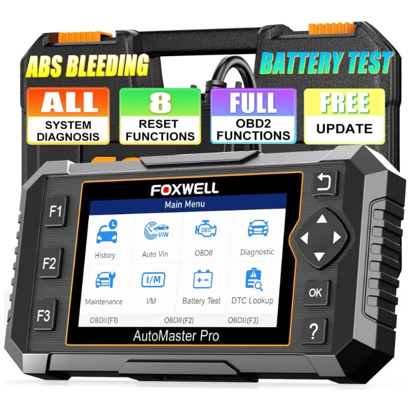 Scanner Automotivo Com Sistema De Diagnostico Obd2 Nt624, 12v, Foxwell, Preto