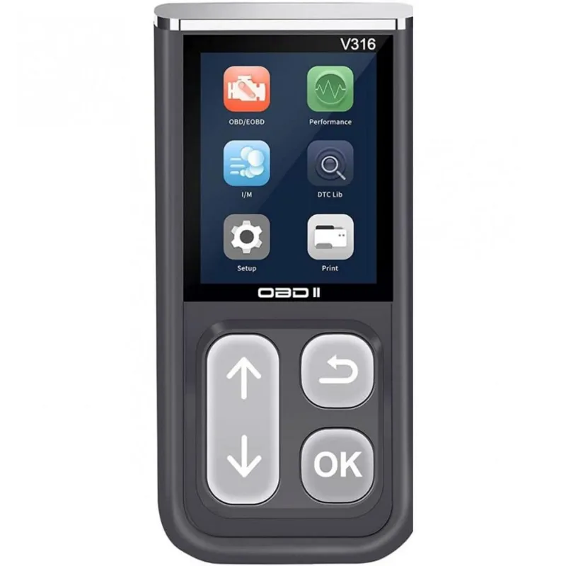 Scanner Automotivo Com Diagnóstico Obd2 Profissional, Bluetooth, 12v, Amtifo, Cinza