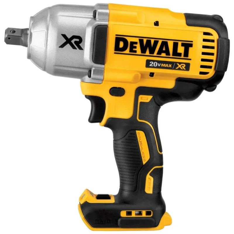 Chave De Impacto Sem Escova De Alto E Bigorna De Retencao, 1900 Rpm, 20v, Dewalt Dcf899b, Amarelo