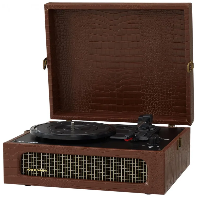 Vitrola Toca Discos 3 Velocidades, Com Usb, 45 Rpm, 110v, Crosley Cr8017b Br, Marrom