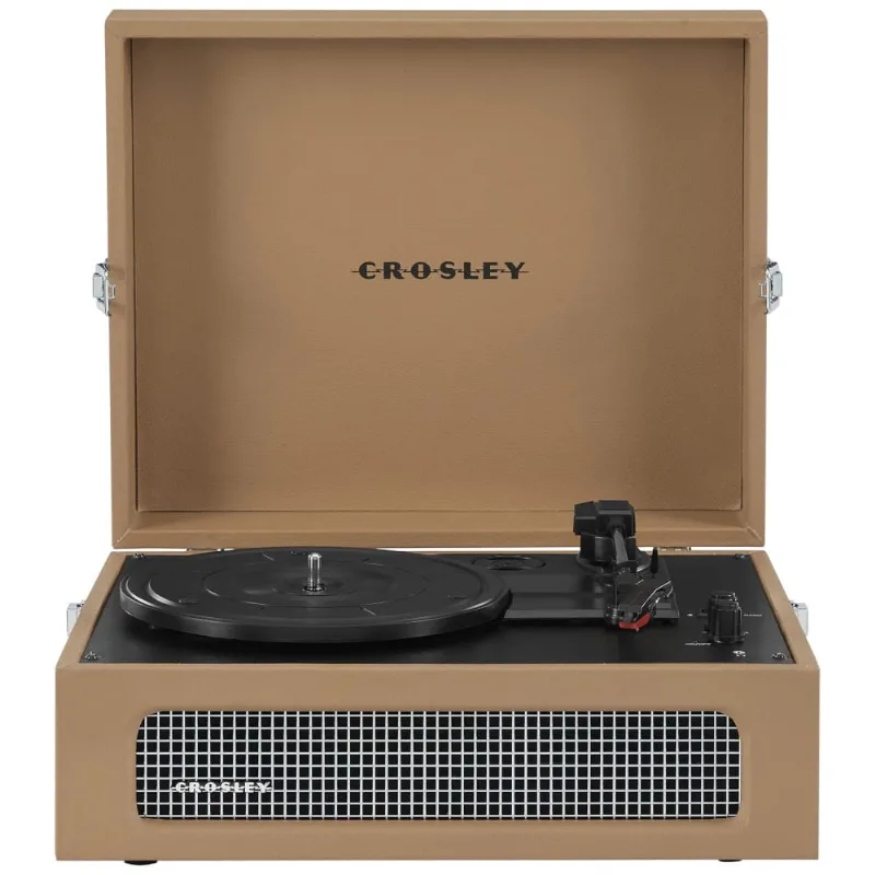 Vitrola Toca Discos 3 Velocidades, Com Usb, 45 Rpm, , 110v, Crosley Cr8017b Ta, Marrom Claro